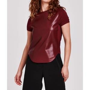 NEW ANOTHER LOVE elaina mixed media top in red